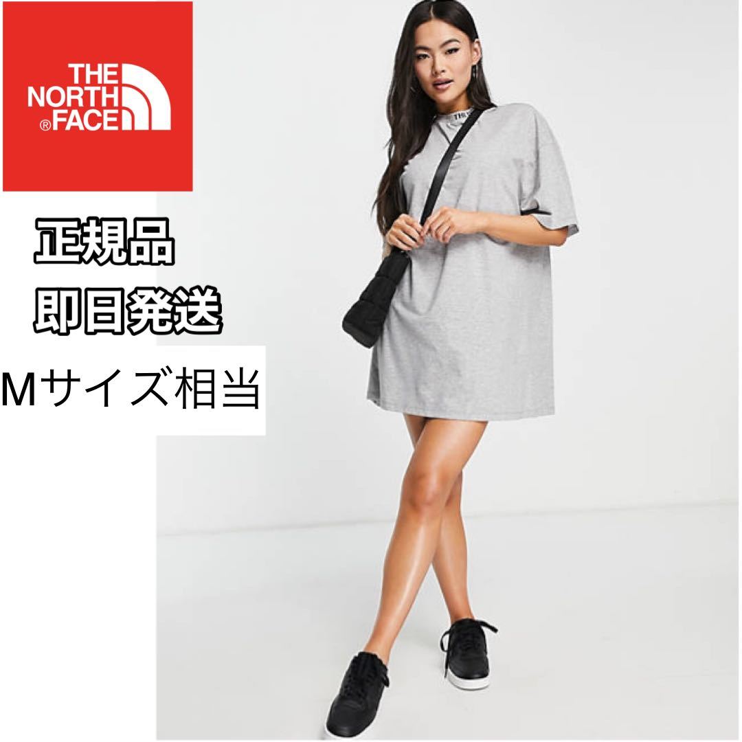 THE NORTH FACE ノースフェイス レディース 半袖 ワンピース Tシャツ グレー ロングT M