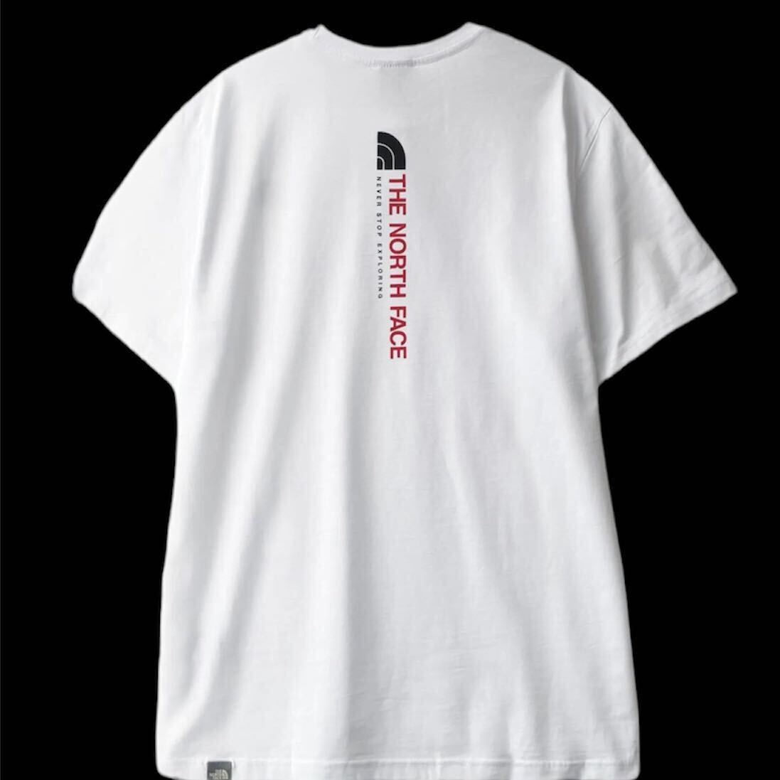 THE NORTH FACE ザ ノースフェイス メンズ 半袖 Tシャツ バッグデザイン 海外限定 正規品 完売品 ホワイト 白 S M コットン 赤の画像5