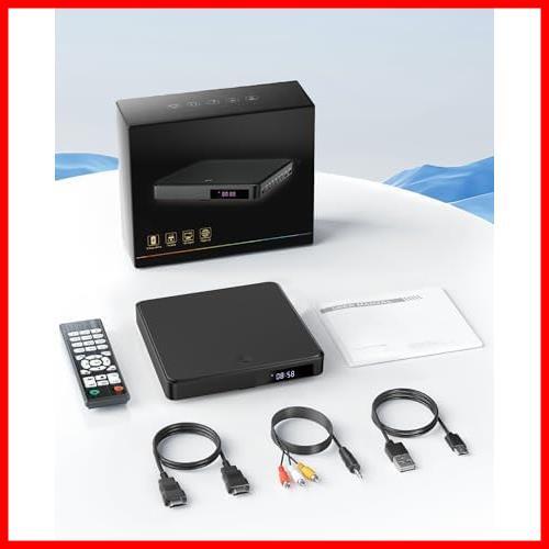 ★ブラック★ ミニDVDプレーヤー 1080Pサポート DVD/CD再生専用モデル USB給電 リージョンフリー CPRM対応 HDMI出力 録画の再生の画像7