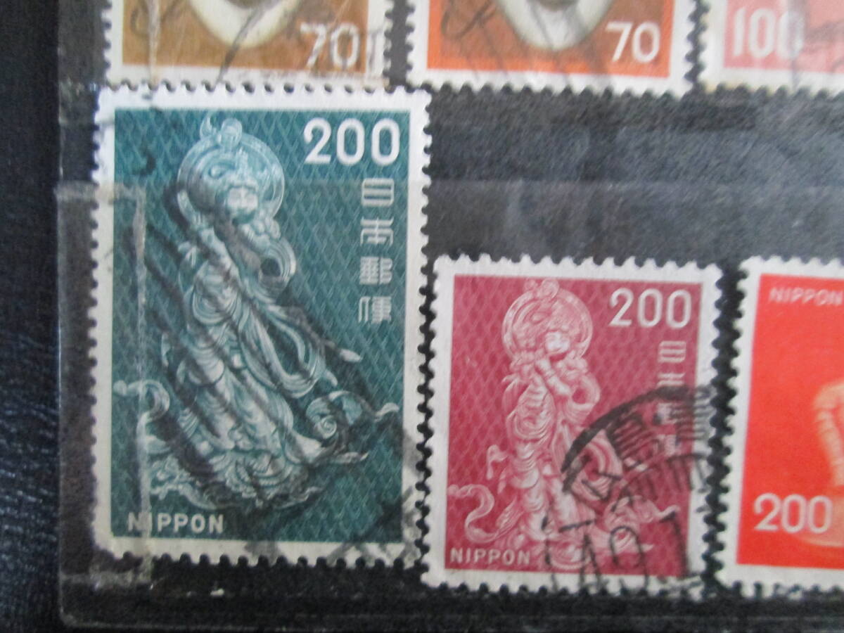 普通切手　使用済み　動植物国宝図案シリーズから　同じ図案で改色・額面変更のあった切手ペアなど　　14組　29枚_画像7