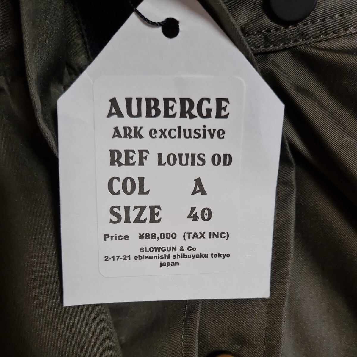 【新品】AUBERGE 23SS LOUIS ARK別注 size40 _画像4