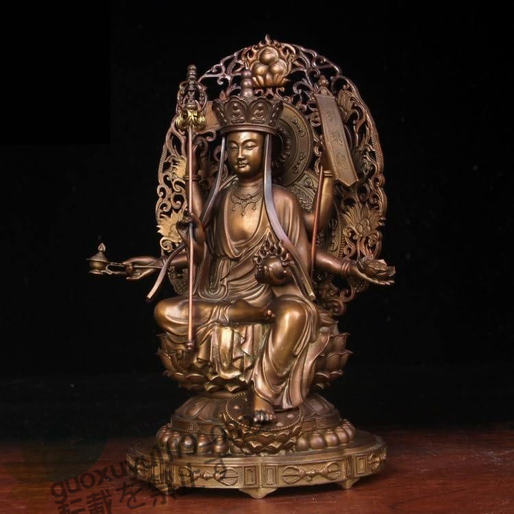 仏像 地蔵菩薩 坐像 高18cm 真鍮 摩六臂地蔵菩薩 お地蔵様 お地蔵さん_画像4
