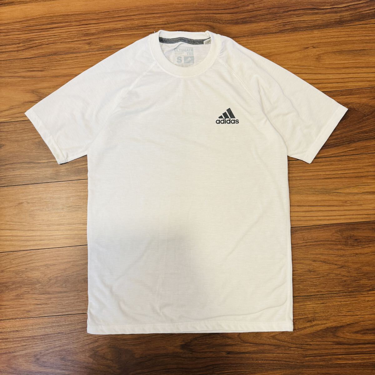 アディダス 半袖Tシャツ S メンズ ホワイト スポーツブランド ブランド古着の画像8
