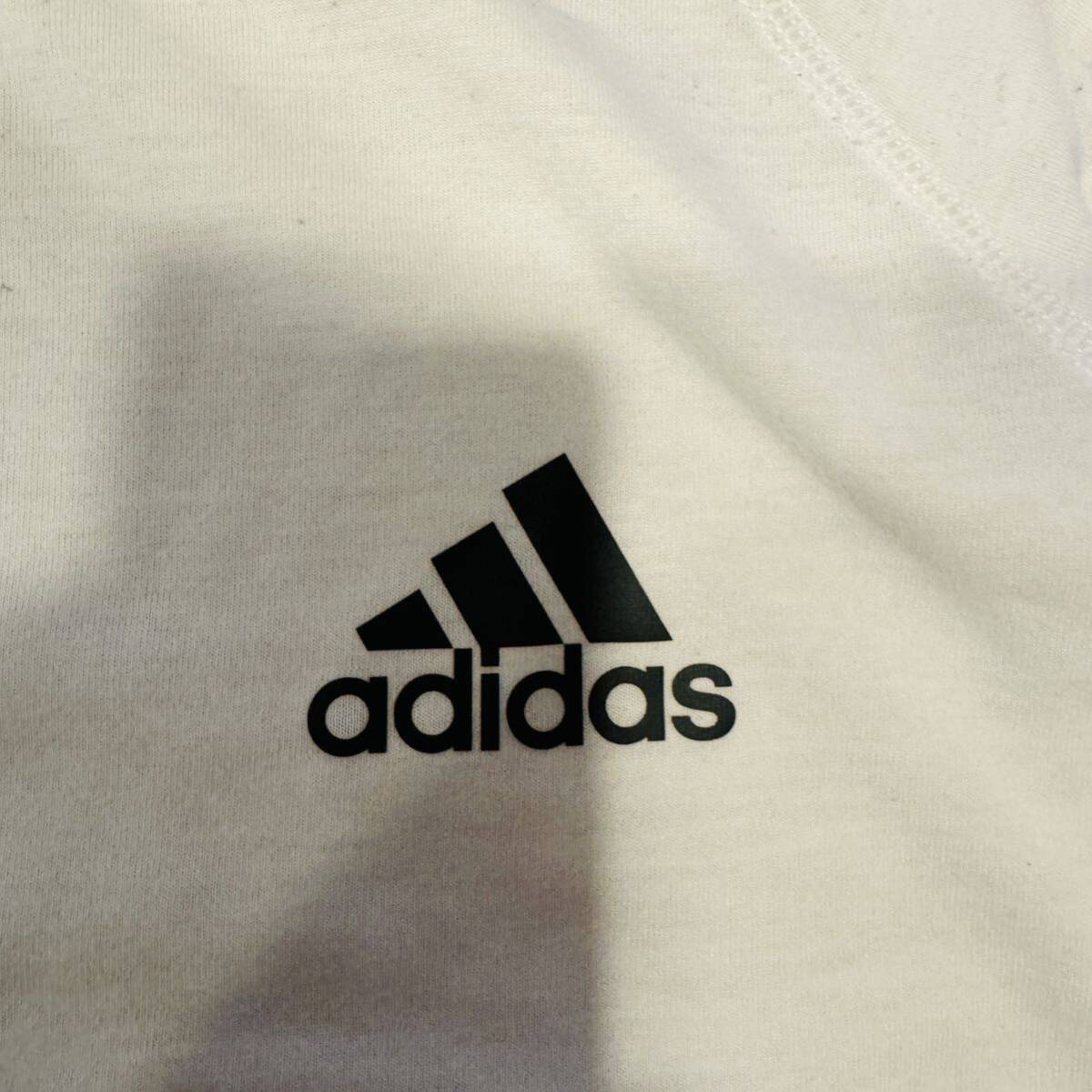 アディダス 半袖Tシャツ S メンズ ホワイト スポーツブランド ブランド古着の画像6