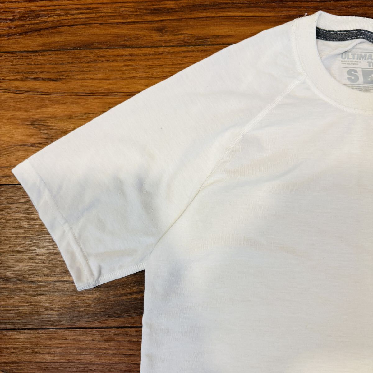 アディダス 半袖Tシャツ S メンズ ホワイト スポーツブランド ブランド古着の画像3