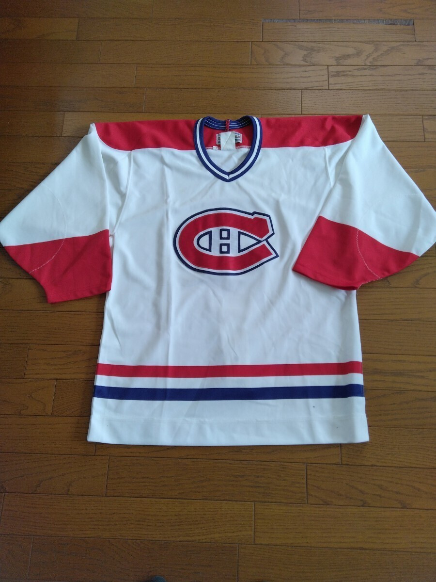 NHLアイスホッケー モントリオール カナディアンズ オーセンティックユニフォーム サイズ ユニフォーム 44。刺繍、背番号無し。の画像4