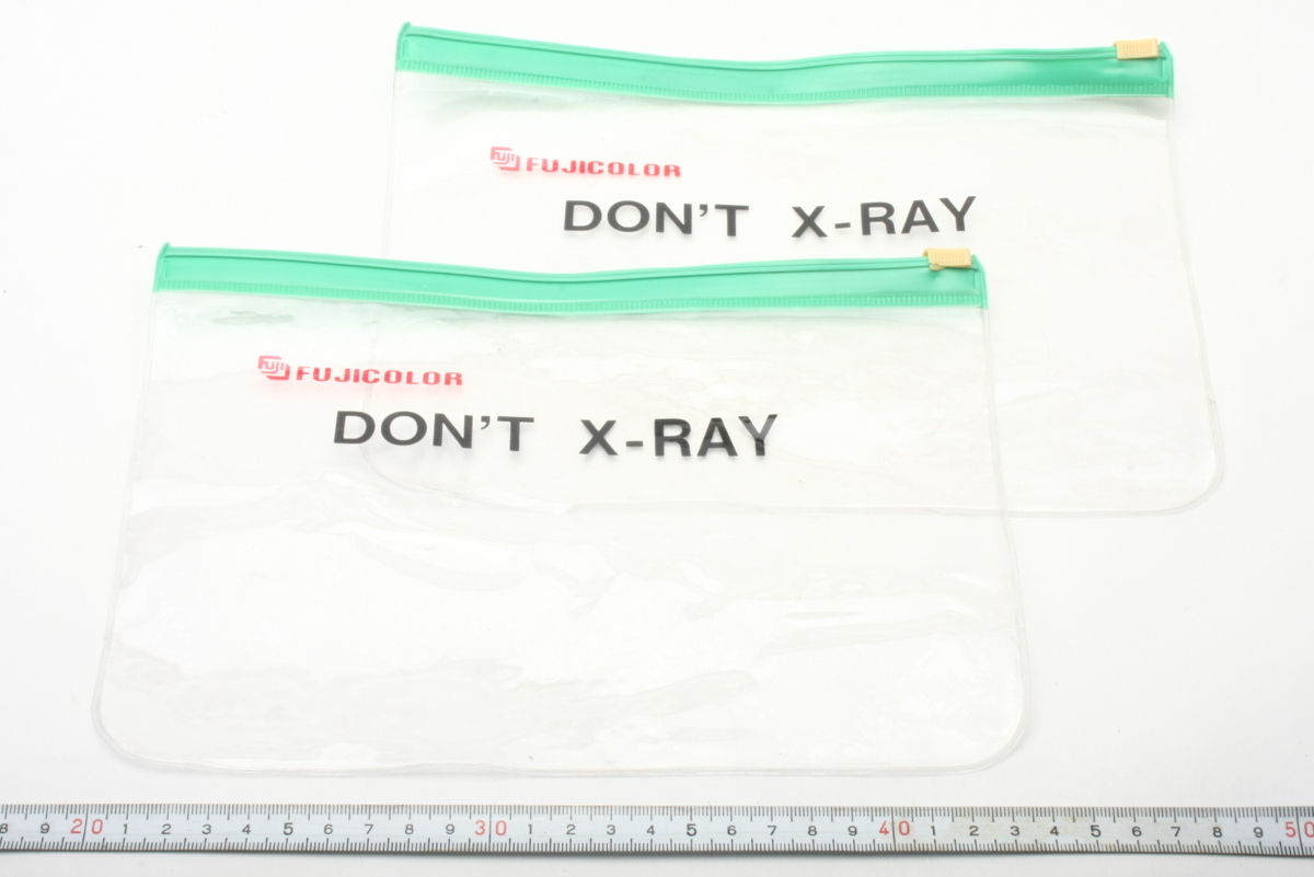 ※ 新品 非売品 2個 フジカラー フィルム保管袋 Don’t X-ray Fuji color フジフィルム Fuji FILM 保管袋 X線保護ではありません。4827L_画像1