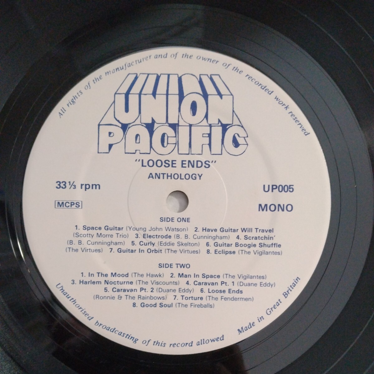 LP V.A [LOOSE ENDS] UNION PACIFIC MONO_画像4