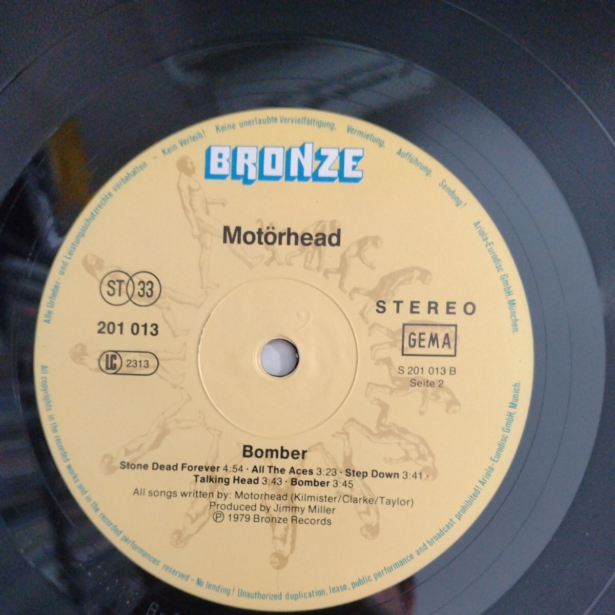 LP MOTORHEAD [BOMBER] BRONZE RECORDSの画像4