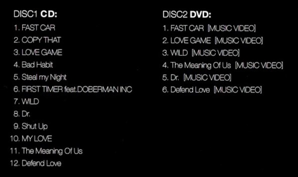 安室奈美恵「PAST＜FUTURE（パスト・フューチャー）」初回限定盤CD＋DVD＜WILD、Dr.、FAST CAR、MY LOVE、COPY THAT、他収録＞_画像2
