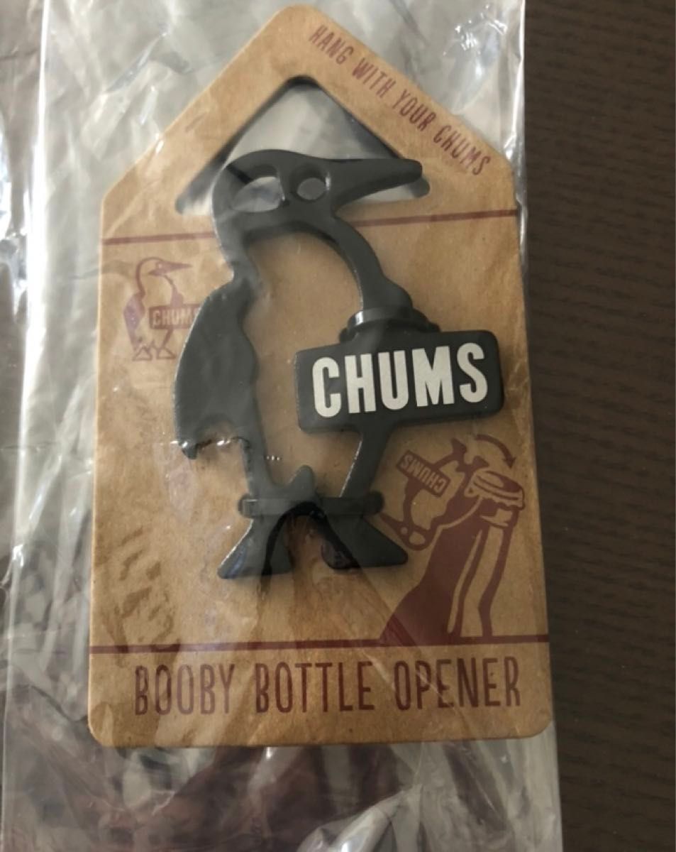 新品　CHUMS Booby チャムス キーホルダー 栓抜き  黒　ブラック