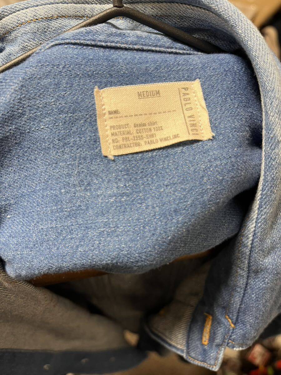 kinema 完売品 デニムジャケット PABLO VINCI Denim shirt Gジャン デニム かわしまたかひろ 未使用品の画像6