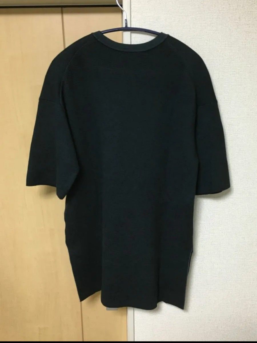 UNIQLO ユニクロ ミラノリブチュニック(5分袖)Sサイズ 黒 UNIQLO ユニクロ ミラノリブチュニック(5分袖)Sサイズ 黒