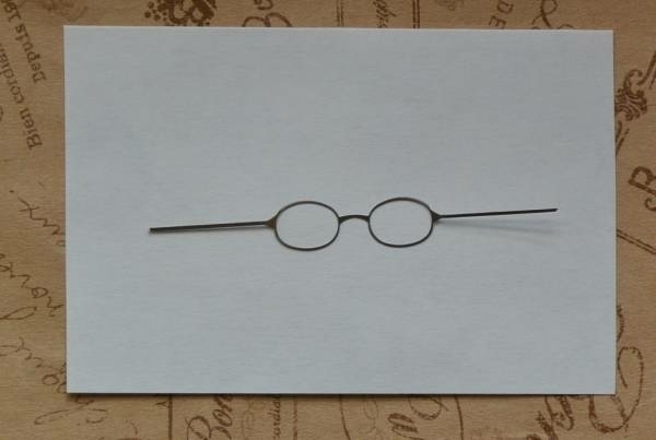 [ etching glasses / silver /B only ] postage included momoko size glasses glasses glasses 
