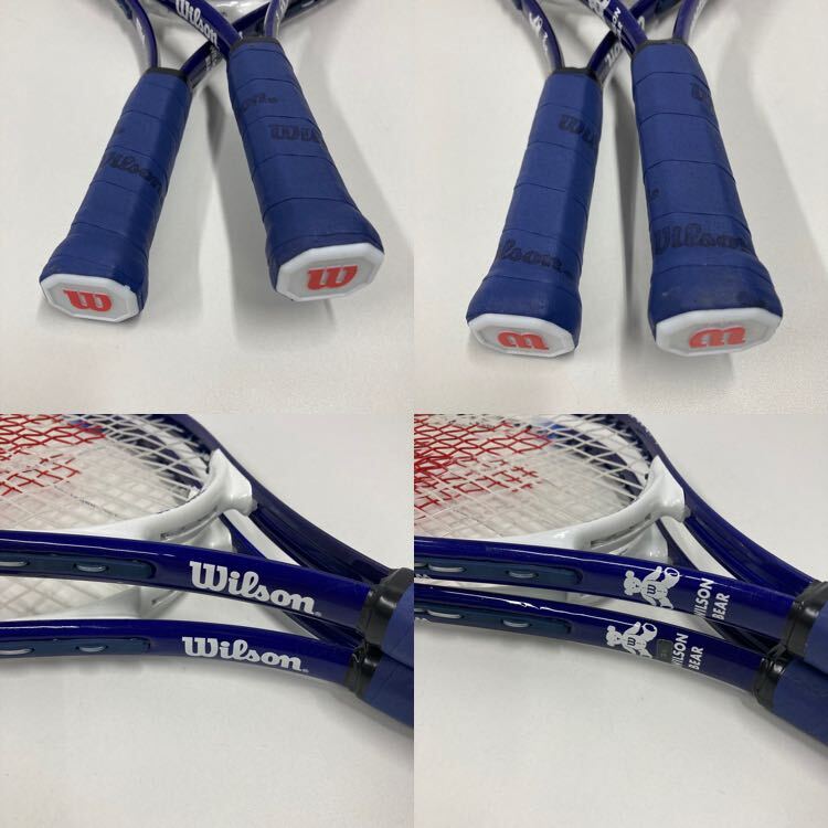 WILSON BEAR 子供用 テニスラケットセット 全長約53cm 幅約25cmの画像7