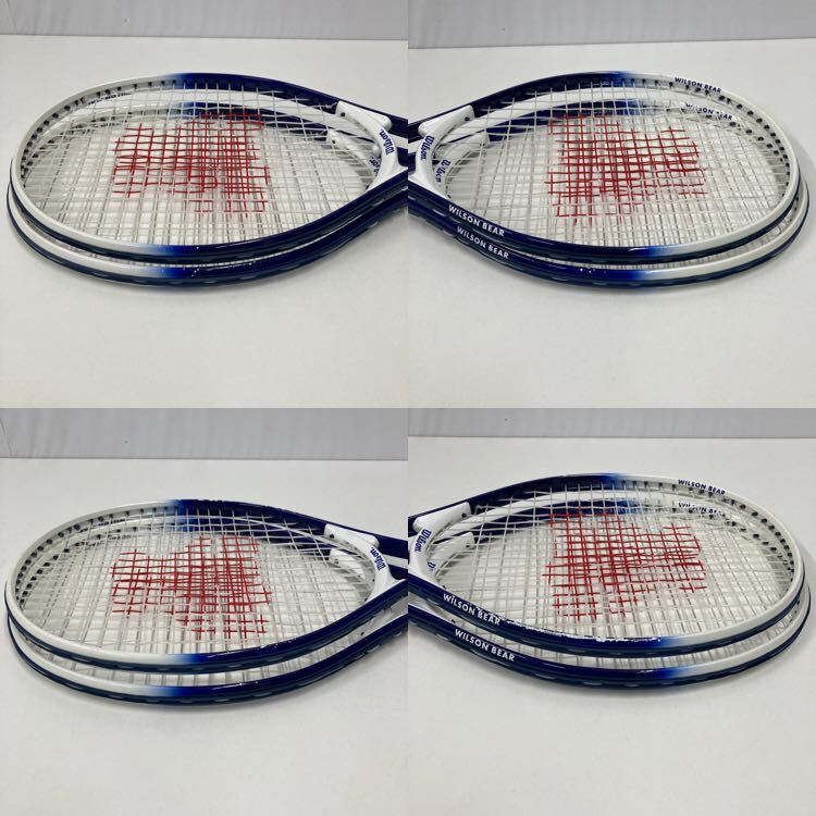 WILSON BEAR 子供用 テニスラケットセット 全長約53cm 幅約25cmの画像6