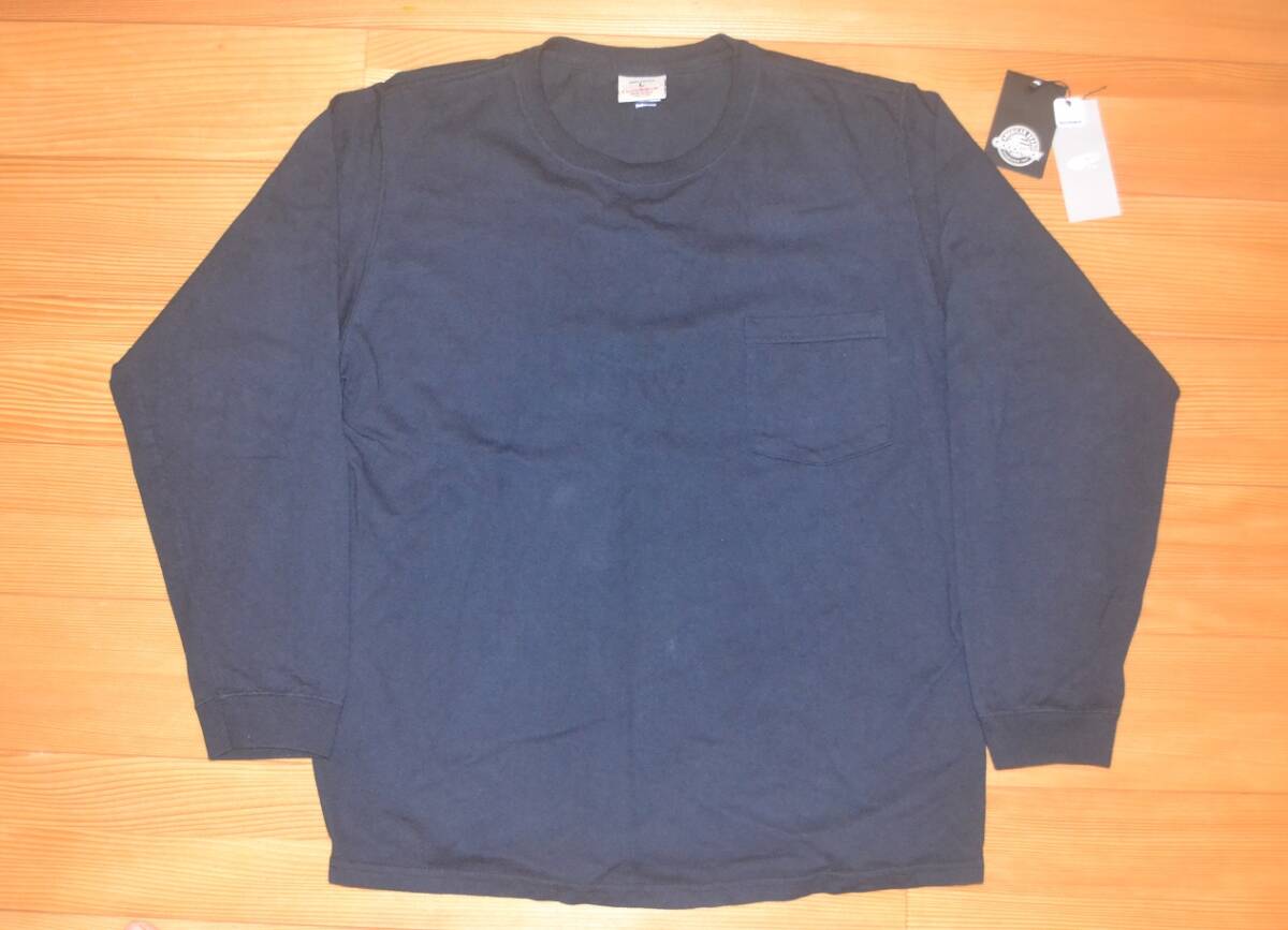 美品！「Goodwear （グッドウェア）/ ポケット ロング スリーブ Tシャツ NAVY サイズL」BEAMS購入品 全国送料一律370円の画像2