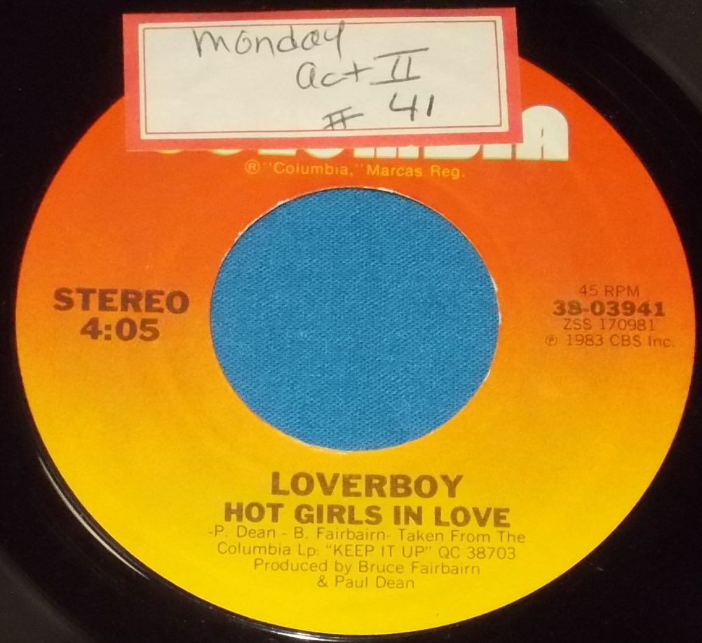 ☆7inch EP★US盤●LOVERBOY/ラヴァーボーイ「Hot Girls In Love/ホット・ガールズ」80s名曲!●の画像3