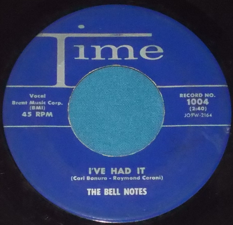 ☆7inch EP★US盤●THE BELL NOTES/ベル・ノーツ「I've Had It」50s名曲!●_画像2