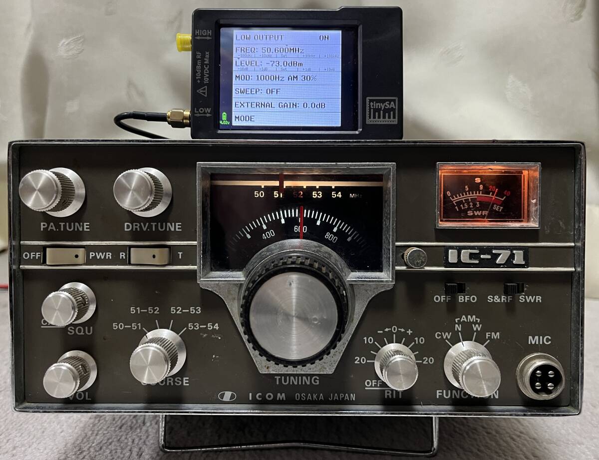 ICOM IC-71 50MHz FM/AM/CWトランシーバー 動作品の画像2