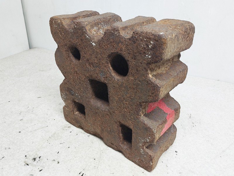 蜂の巣アンビル 鉄製 約23×23cm 約28kg 金床 鉄床 金敷 鍛冶 中古の画像2