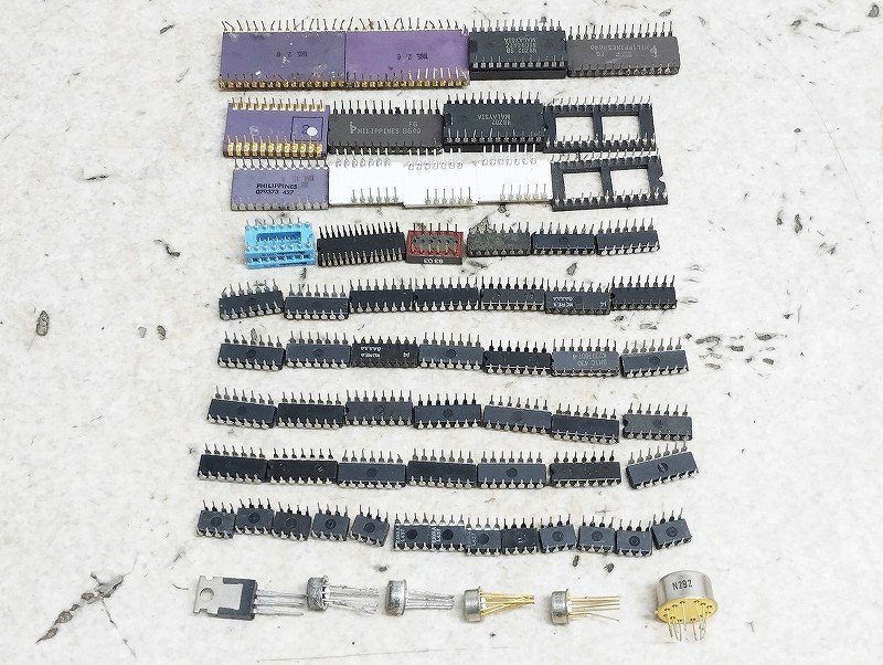  half conductor IC chip etc. electron parts Junk various together set 