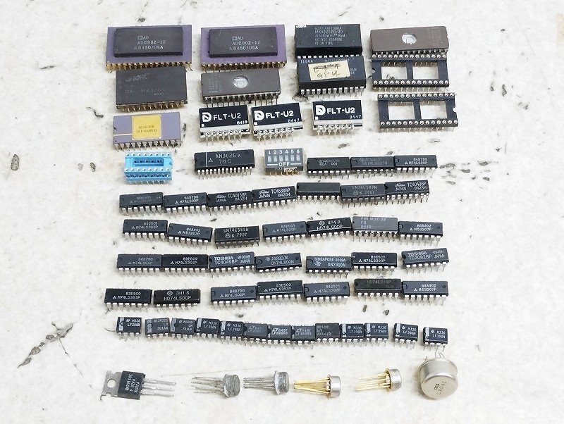  half conductor IC chip etc. electron parts Junk various together set 