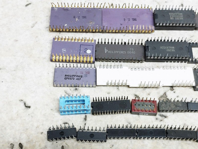  half conductor IC chip etc. electron parts Junk various together set 