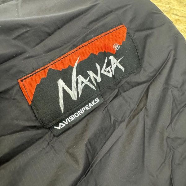 NANGA × VISIONPEAKS IBUKI BAG 800 シュラフ 軽量 寝袋 コンパクト キャンプ 車中泊 地震 防災 ナンガ 中古品 mc01065480の画像7