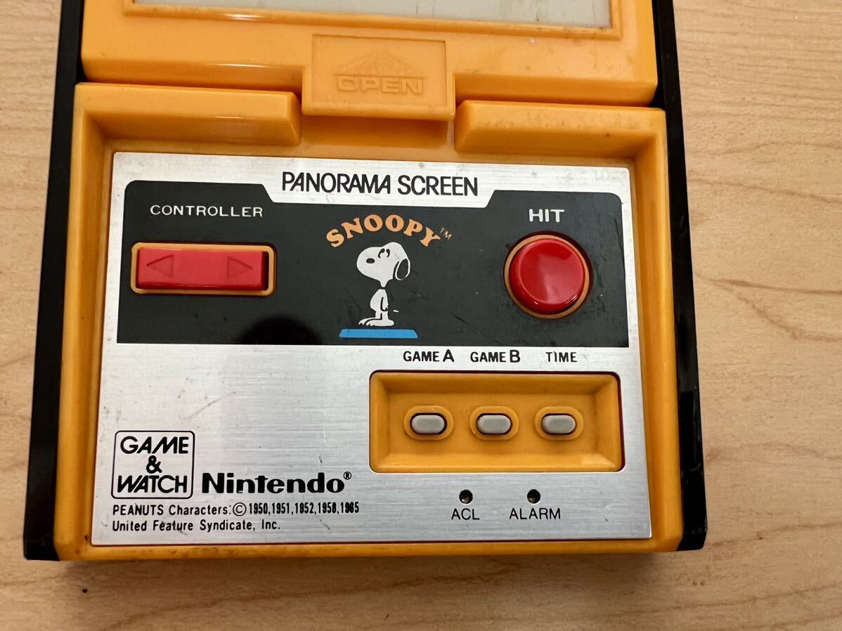 Nintendo GAME＆WATCH パノラマスクリーン スヌーピー SM-91 欠品あり 動作未確認 