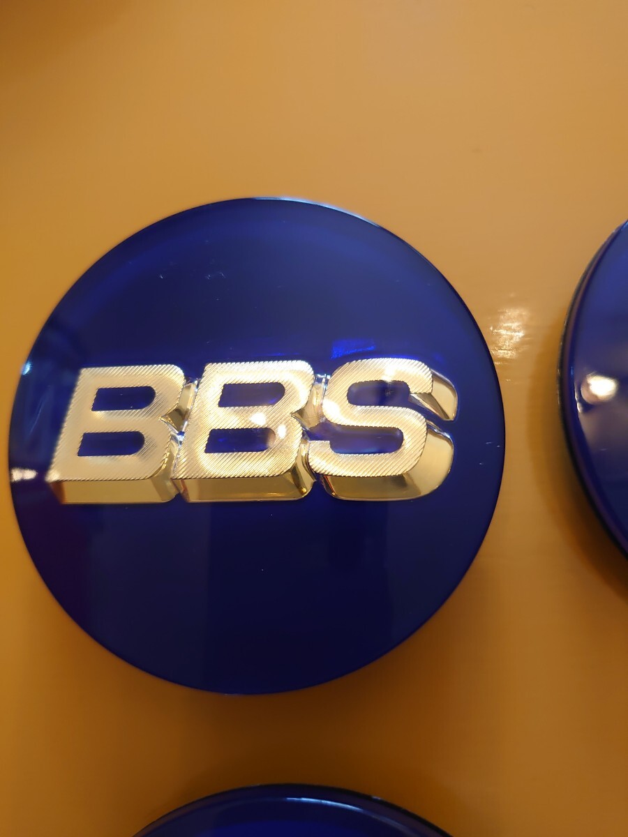 bbs BBS ホイール センターキャップ リング無し 70mm 紺金 4個セットの画像6
