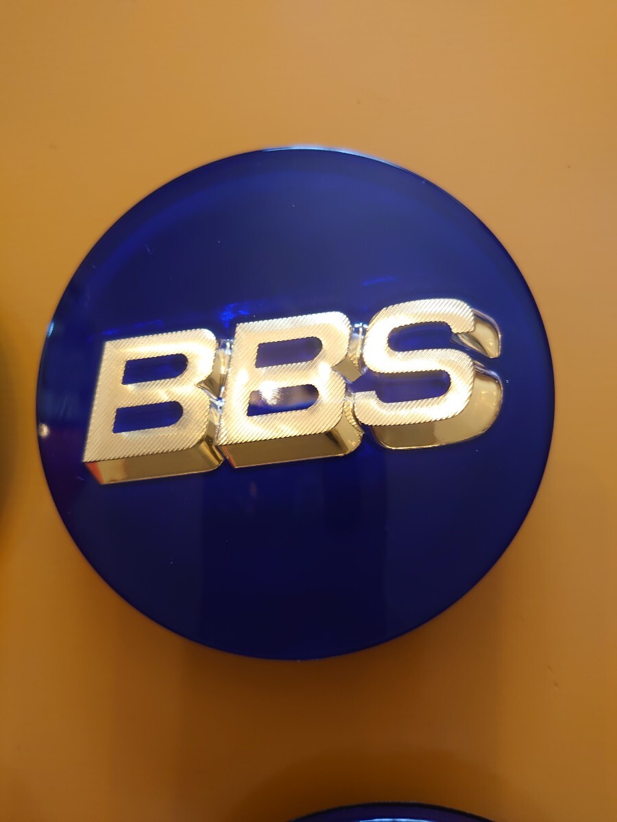 bbs BBS ホイール センターキャップ リング無し 70mm 紺金 4個セットの画像3