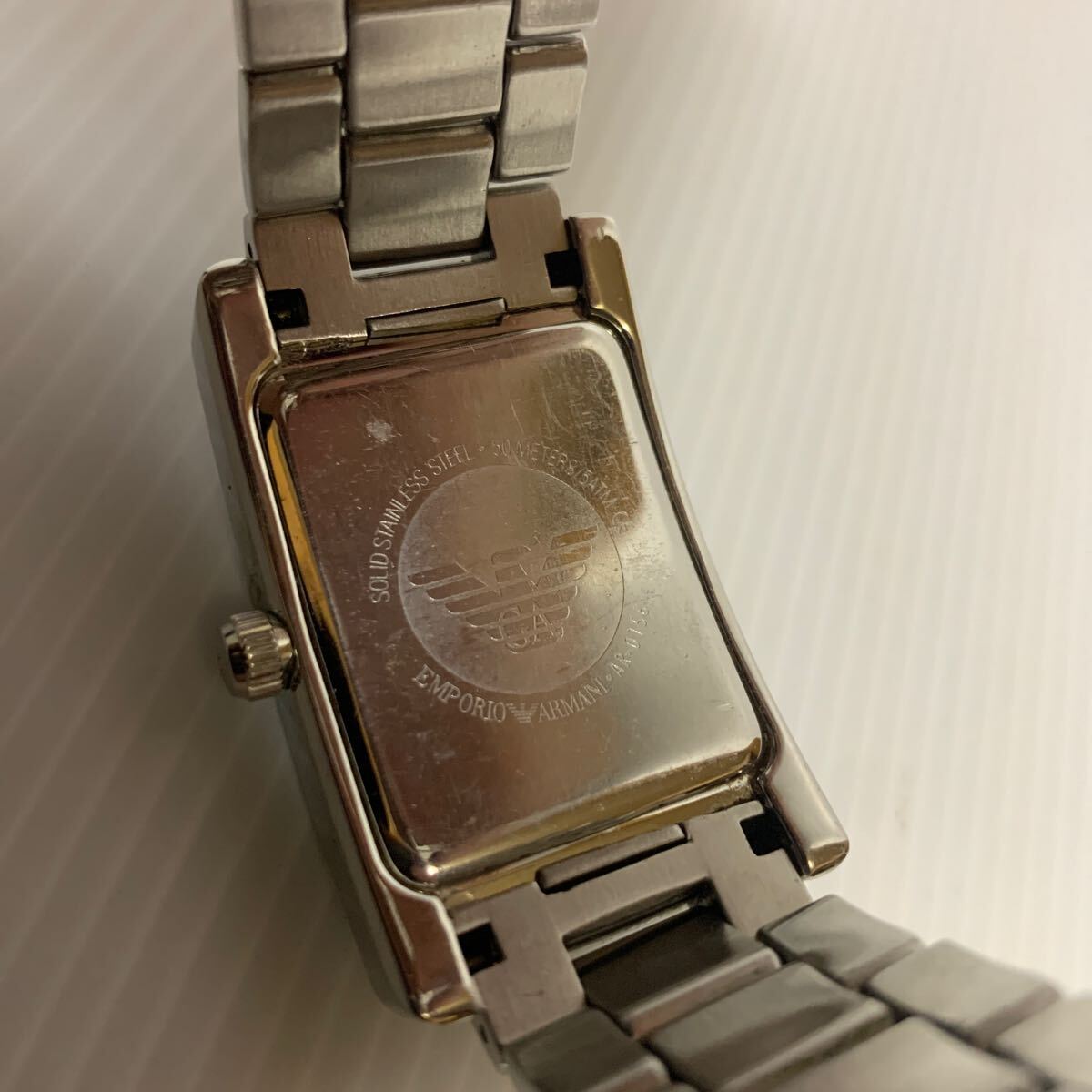 1円〜 【ジャンク／動作未確認】 エンポリオアルマーニ EMPORIO ARMANI 腕時計 AR-0156_画像6
