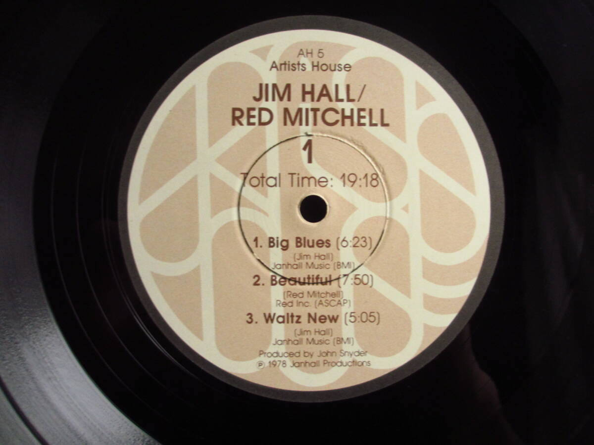 オリジナル / Jim Hall / ジムホール / Red Mitchell / レッドミッチェル / Artists House / AH 5 / US盤 / 楽譜付の画像4