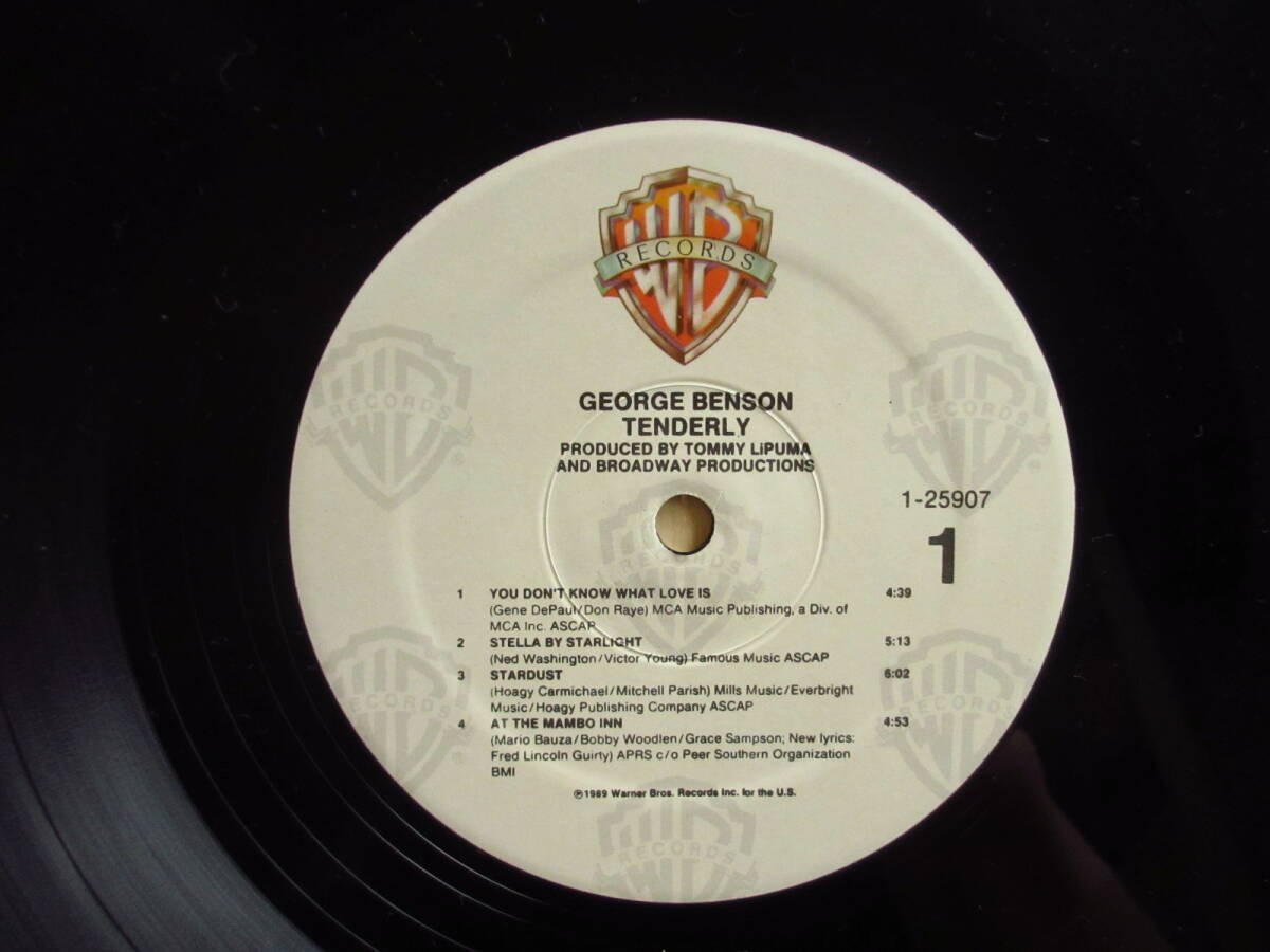 オリジナル / George Benson / ジョージベンソン / Tenderly / Warner Bros. Records / 1-25907 / US盤の画像3