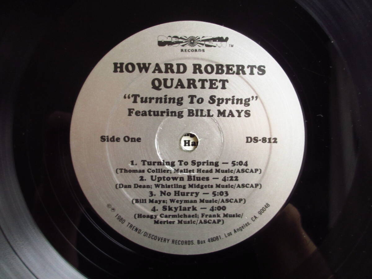 オリジナル / The Howard Roberts Quartet / ハワードロバーツ / Featuring Bill Mays / Turning To Spring / Discovery Records / DS-812_画像3