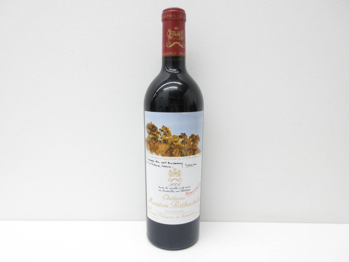 2719 酒祭 洋酒祭 シャトームートン ロートシルト 2004 750ml 12.5% Chateau mouton rothschild 赤 ワイン コルク浮き 未開栓_画像1