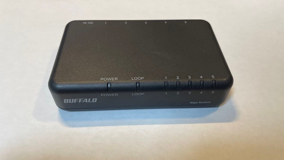 「中古品」BUFFALO LS-W6-GT-5EPL/BK  スイッチングハブ 5ポート Giga ギガ 1000Mbps