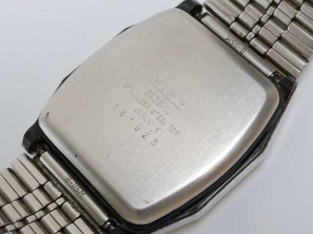 2403-698 カシオ クオーツ 腕時計 CASIO 52QS-14 カシオトロン クロノ 100S デジタル フロントボタン 純正ブレス 箱有りの画像6