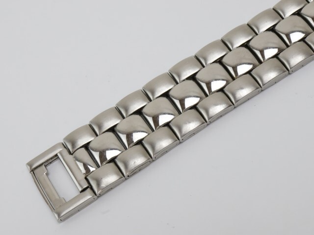 2403-666B エソール 手巻き式 腕時計 ESSOR 両面スケルトン ベゼルインデックス ローマン数字 金属ブレスの画像5