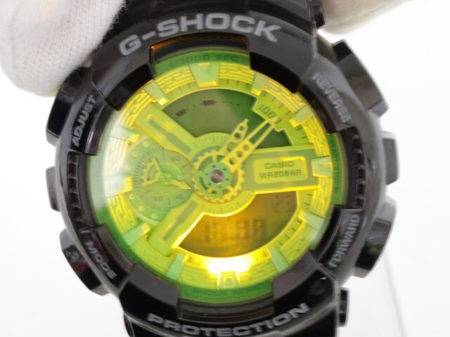 2404-531 カシオ クオーツ 腕時計 G-SHOCK GA-110B ハイパーカラーズ 反転デジタルの画像8