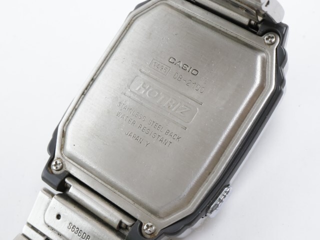 2404-569 カシオ クオーツ 腕時計 G-SHOCK HOTBIZ DB-2100 データバンク デジタル 純正ベルトの画像6