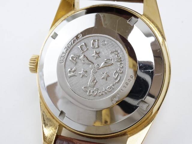 2404-574 ラドー オートマチック 腕時計 ゴールデンホース 633.3673.2 日付 金色_画像6