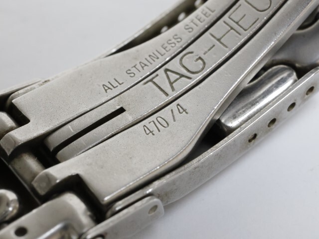 2404-634 タグホイヤー クオーツ 腕時計 TAG HEUER S99 015 プロフェッショナル セル 日付 白文字盤 シルバーカラーの画像5