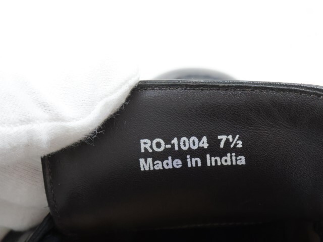 2404-97 ルールズ 大塚製靴 RO-1004 ビジネスシューズ コインローファー RULES by Otsuka レザー製 サイズ 7 1/2 ブラックの画像3