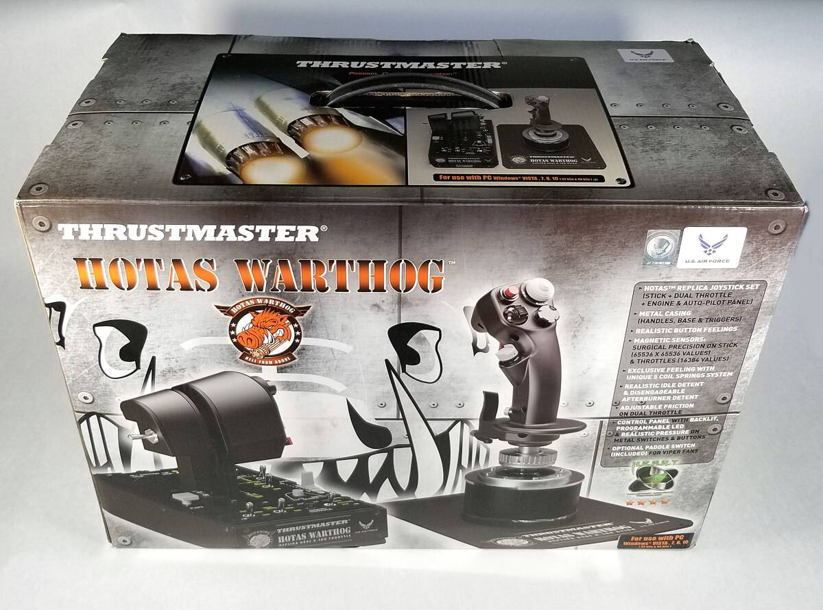Thrustmaster スラストマスター HOTAS Warthog フライトスティック、デュアルスロットル_画像1