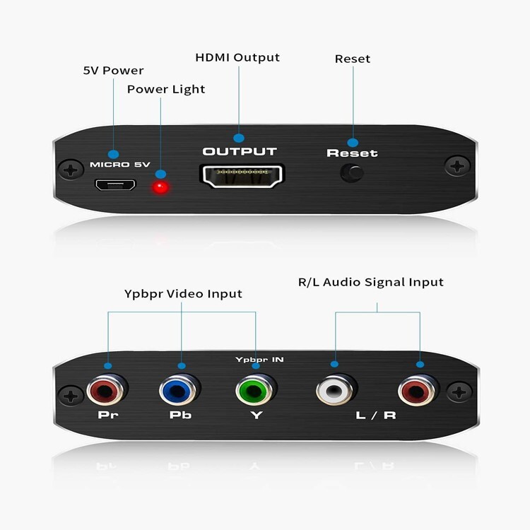 コンポーネント to HDMI 変換 アダプタ 高画質 Component HDMI_画像2