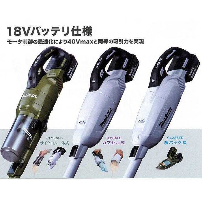  Makita [makita] 18V rechargeable cleaner CL284FDZW( body only / Capsule type compilation ..& one touch switch )