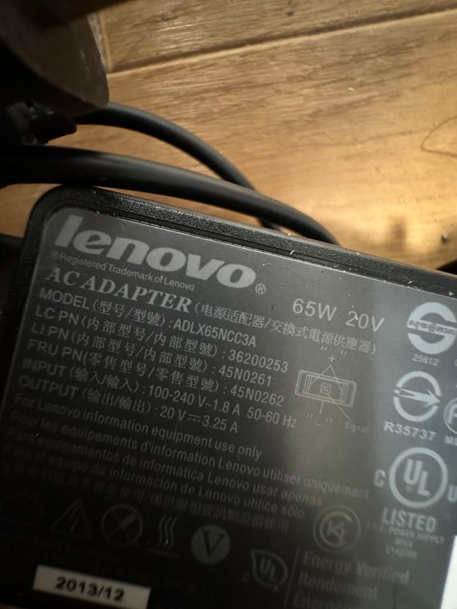 Lenovo 純正 ADLX65NCC2A ACアダプター 20V 3.25A