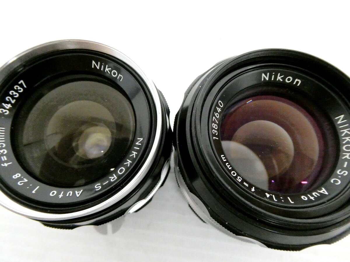 【Nikon/ニコン】卯①90//MFレンズ2本/NIKKOR-s.c 50mm 1:1.4/NIKKOR-S AUTO 35mm 1:2.8_画像3